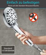 BLUMBACH® Duschkopf wassersparend - Hochdruck Duschkopf Aqua Joy