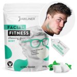 JAWLINER Fitness-Kaugummi – Harte Mewing Gums für die Jawline (Minze, 2 Monate)
