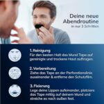 Behale - 30-90x Mundpflaster gegen Schnarchen | Atmungsaktives Mouth Tape für ruhigen Schlaf | Auch für Bartträger