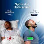 Behale - 30-90x Mundpflaster gegen Schnarchen | Atmungsaktives Mouth Tape für ruhigen Schlaf | Auch für Bartträger