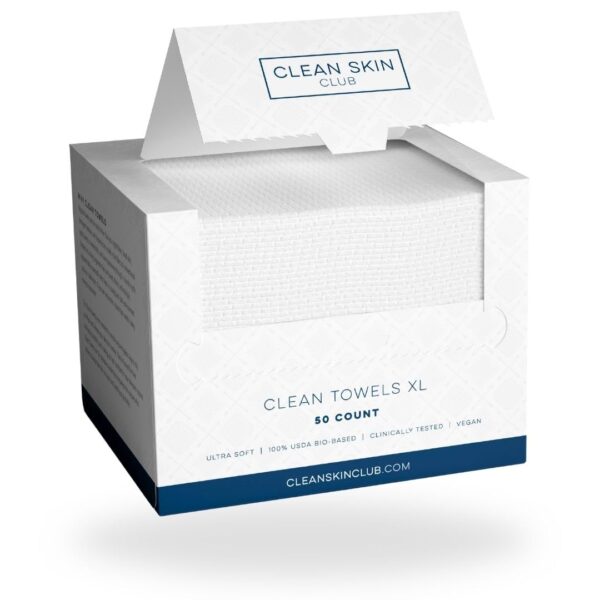 Clean Skin Club XL Gesichtstücher – Einweg-Make-up-Entferner, 100% zertifiziert