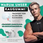 JAWLINER Fitness-Kaugummi – Harte Mewing Gums für die Jawline (Minze, 2 Monate)