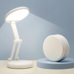 One Fire Kabellose LED Tischlampe, Faltbar & Tragbar, 9 Helligkeitsstufen, Akku Leselampe