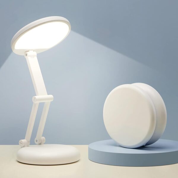 One Fire Kabellose LED Tischlampe, Faltbar & Tragbar, 9 Helligkeitsstufen, Akku Leselampe