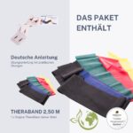 TheraBand Fitnessband 2,5m – Widerstandsband für Training & Therapie