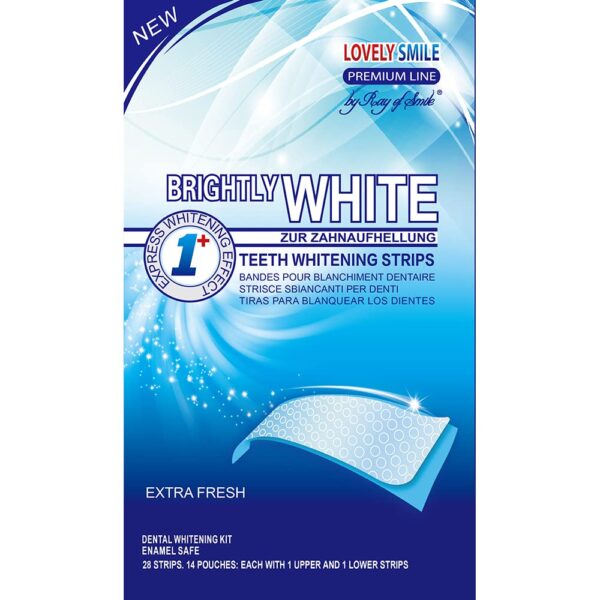 LOVELY SMILE Premium Teeth Whitening Strips – Peroxidfrei, schnell & zahnschonend