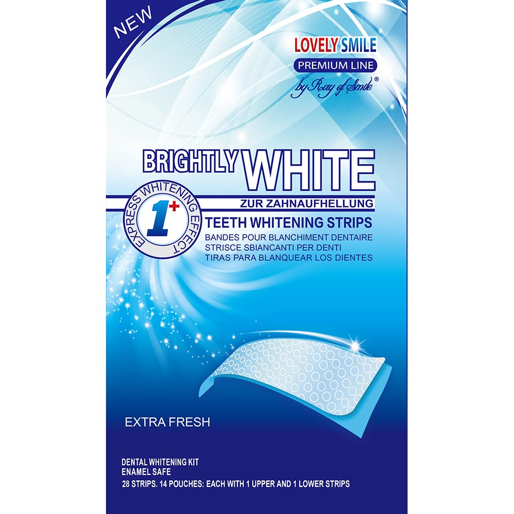 LOVELY SMILE Premium Teeth Whitening Strips – Peroxidfrei, schnell & zahnschonend
