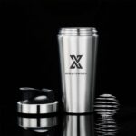 X SIM FITNESSX Edelstahl Shaker 700ml Für Sport, Gym & Yoga