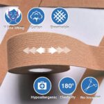 SFUCHIN Face Lifting Tape - 2 Rolls, 2,5 cm x 500 cm – Anti-Falten Tape für Stirn, Augen & Lippen, Doppelkinn-Reduzierer, Hohe Elastizität