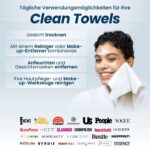 Clean Skin Club XL Gesichtstücher – Einweg-Make-up-Entferner, 100% zertifiziert