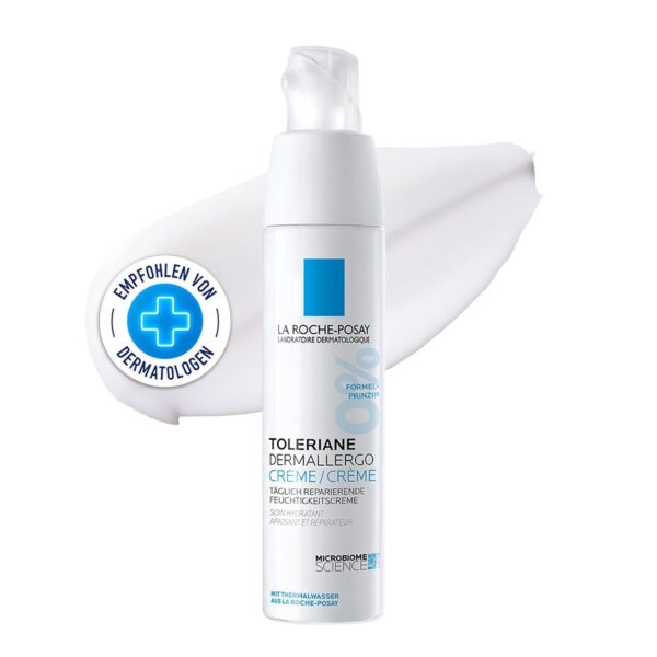 La Roche-Posay Toleriane Dermallergo – Beruhigende Creme für empfindliche Haut, ohne Duftstoffe & Alkohol, 40 ml