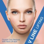 SFUCHIN Face Lifting Tape - 2 Rolls, 2,5 cm x 500 cm – Anti-Falten Tape für Stirn, Augen & Lippen, Doppelkinn-Reduzierer, Hohe Elastizität