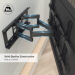 BONTEC TV Wandhalterung für 32-80" Fernseher, schwenkbar & neigbar, bis 60kg, VESA 600x400mm, für Flach- & Curved-TVs