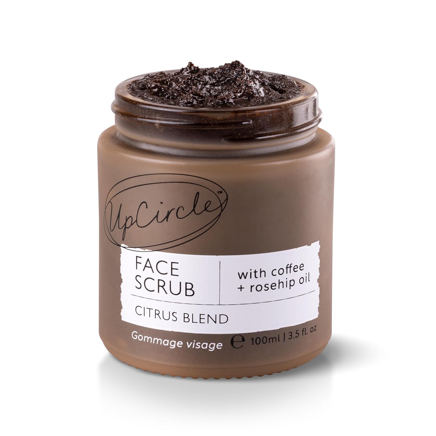 716syRDjOTL._SL1500_.jpg UpCircle Kaffee-Gesichtspeeling – Zitrus - 100 ml, Natürlich, vegan & pflegend für normale & trockene Haut – mit Sheabutter, Kokos & Hagebuttenöl. – Bild 1