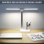 iVict LED Schreibtischlampe – Dual-Arm, Touch-Steuerung, 5 Modi, USB & Timer
