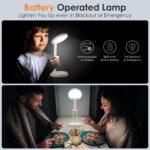 One Fire Kabellose LED Tischlampe, Faltbar & Tragbar, 9 Helligkeitsstufen, Akku Leselampe