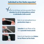 Evolsin® Silikon Narbenpflaster – Transparent & Zuschneidbar (200cm) – Ideal für OP- & Kaiserschnittnarben