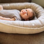 Babynest Neugeborene 90x50 cm – Handmade Kokon aus Baumwolle, zweiseitig