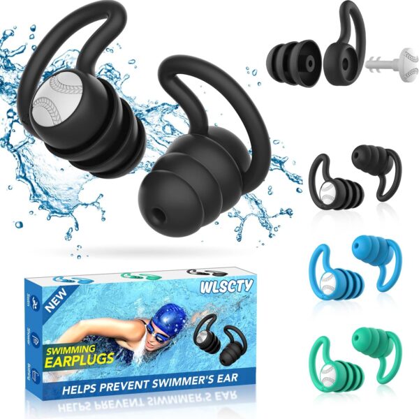 Wasserdichte Silikon-Ohrstöpsel – Wiederverwendbar für Schwimmen, Duschen & Wassersport