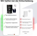 Ellicit® Mundpflaster für Schlafen, 30er Pack – Anti-Schnarch Pflaster, Optimaler Halt (auch für Bart), 95% Baumwolle