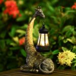 2-giraffe Figur Kupfer Deko