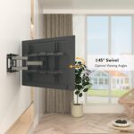 BONTEC TV Wandhalterung für 32-80" Fernseher, schwenkbar & neigbar, bis 60kg, VESA 600x400mm, für Flach- & Curved-TVs