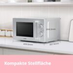 Comfee Mikrowelle 20L – Retro & Modern mit vielseitigen Funktionen