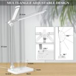 iVict LED Schreibtischlampe – Dual-Arm, Touch-Steuerung, 5 Modi, USB & Timer