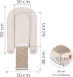 Babynest Neugeborene 90x50 cm – Handmade Kokon aus Baumwolle, zweiseitig