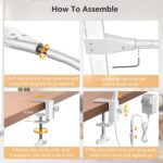 LED Doppelkopf-Schreibtischlampe – Dimmbar, Klemmbar & Augenschonend