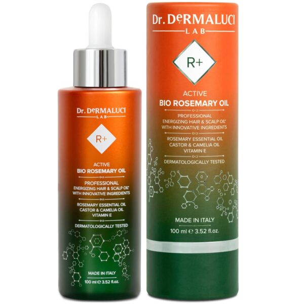 Bio Rosmarinöl für Haarwachstum – mit Rizinusöl, Vitamin E+C & Macadamia, kaltgepresst (100 ml)