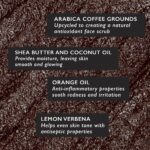 UpCircle Kaffee-Gesichtspeeling – Zitrus - 100 ml, Natürlich, vegan & pflegend für normale & trockene Haut – mit Sheabutter, Kokos & Hagebuttenöl. – Bild 4