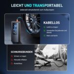 Elektrische Akku-Luftpumpe – 150 PSI | Tragbar, USB-C, Powerbank & Taschenlampe