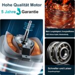 SBONNI 100mm Badlüfter – Leise, 12W, 130m³/h, für Bad, Küche & mehr, 5 Jahre Garantie