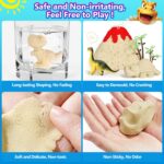 KiddosLand Dinosaurier Kinetischer Sand 900g – Sensorisches Zaubersand Spielzeug für Kinder ab 3 Jahren