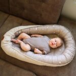 Babynest Neugeborene 90x50 cm – Handmade Kokon aus Baumwolle, zweiseitig
