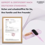FABIHA® 3-in-1 Lockenbürste – Bio-Haarbürste mit Wildschweinborsten & Zahnrad-Design (Lilac)