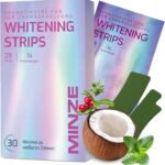 Schonende Zahnaufhellung Whitening Strips – Peroxidfrei für strahlendes Lächeln mit Cocos & Salz