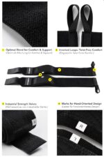 FITGRIFF® Wrist Wraps – 45cm Handgelenkbandagen für Fitness, Kraftsport & Crossfit