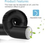 Hon&Guan Flex-Abluftschlauch – PVC Alurohr mit Edelstahl Schellen (5m)