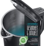 Arendo ELEGANT – Edelstahl-Wasserkocher mit präziser Temperatureinstellung (40–100°C)