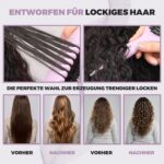 FABIHA® 3-in-1 Lockenbürste – Bio-Haarbürste mit Wildschweinborsten & Zahnrad-Design (Lilac)