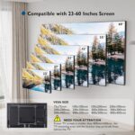 BONTEC Neigbare TV-Wandhalterung, Ultraslim für 23-60" Fernseher, Max. VESA 400x400, bis 45kg