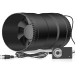 Hon&Guan 150mm Inline-Rohrventilator Regelbar, 587m³/h Rohrlüfter