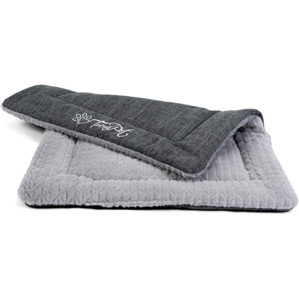 TrendPet Heaven 4cm Wendedecke – Kuscheldecke für Hunde & Katzen, Grau