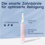 Oral-B iO 3N Elektrische Zahnbürste, Rosa – 3 Putzmodi, Mikrovibrationen, inkl. Ladegerät & Bürstenhalter