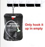 RISEPRO Solar-Dusche 20L – Camping-Duschtasche mit Temperaturanzeige, 45°C warmes Wasser