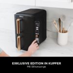 Ninja Double Stack XL Heißluftfritteuse – 9,5L, 2 Schubladen, 6 Funktionen, 8 Portionen, Schwarz/Kupfer