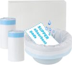 40 Einweg-Toilettenbeutel mit Saugpads – Super saugfähig, für Toilettenstühle, Bettpfannen, Camping & mehr.
