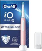 Oral-B iO 3N Elektrische Zahnbürste, Rosa – 3 Putzmodi, Mikrovibrationen, inkl. Ladegerät & Bürstenhalter